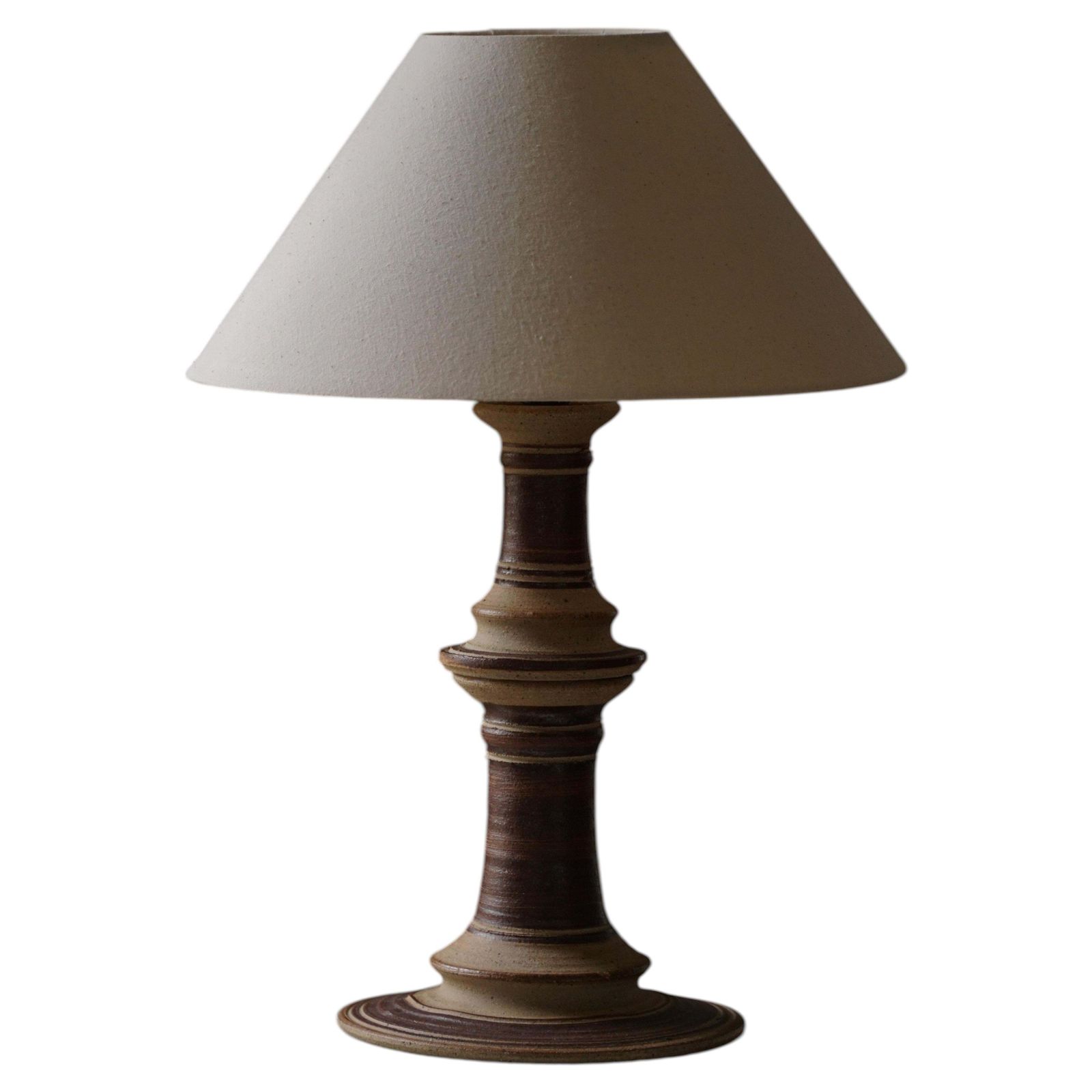 Scandinavian Ceramic Table Lamp, Tue Poulsen, Mid Century Modern, Denmark, 1970s