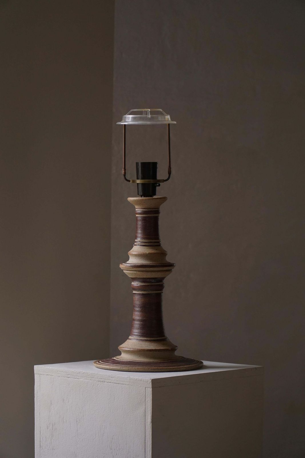 667.0 Scandinavian Ceramic Table Lamp, Tue Poulsen, Mid Century Modern, Denmark, 1970s photo