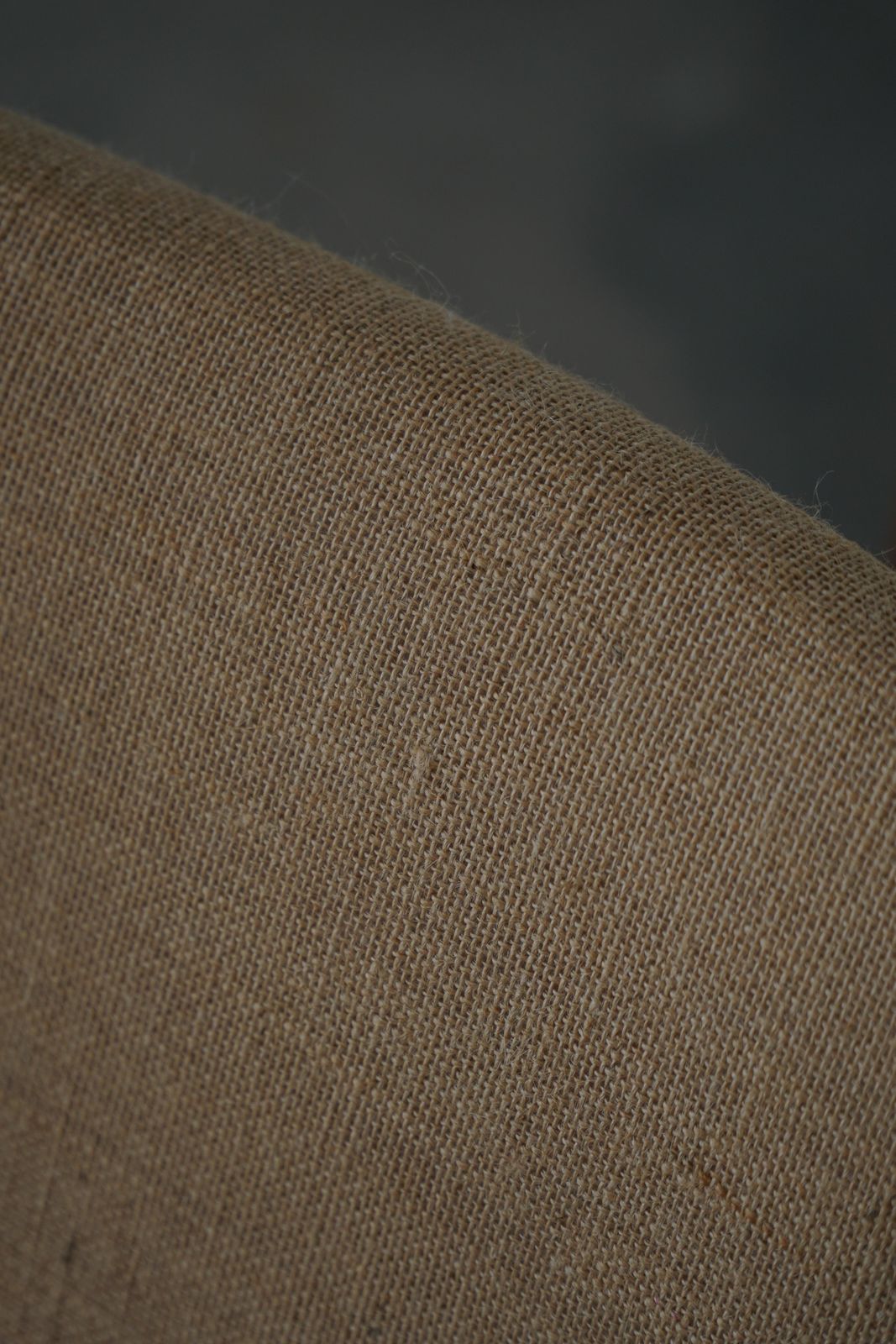 photo furniture Set Of 10 Dining Chairs, Oak & Hessian, Henning Kjærnulf, Danish Modern, 1950s