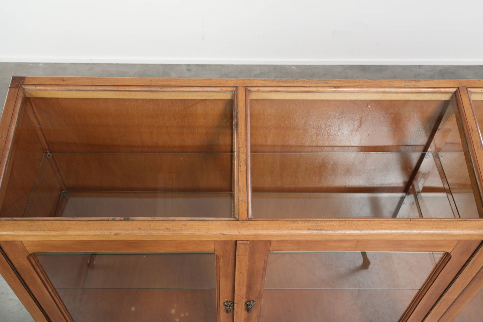 Large And Beautiful Vintage Wooden Counter/Display Cabinet/Museum Cabinet With A Stunning Appearance photo vinterior