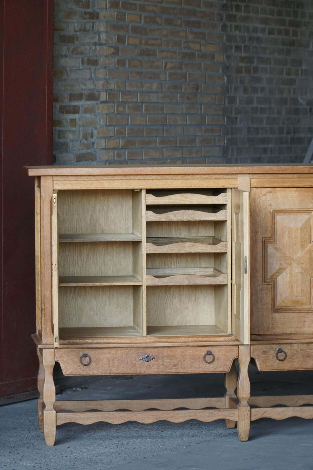 Henning Kjærnulf, Oak Sideboard, Danish Mid Century, Nyrup Møbelfabrik, 1960s photo Furniture
