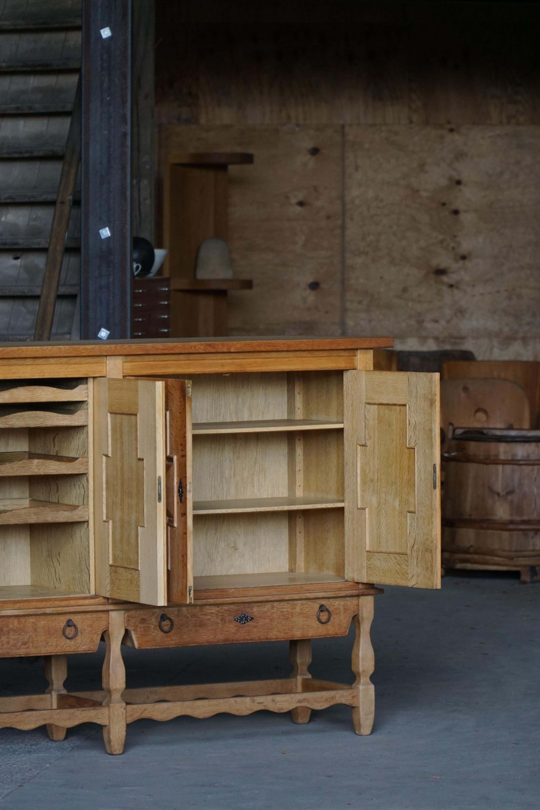 photo for sale Henning Kjærnulf, Oak Sideboard, Danish Mid Century, Nyrup Møbelfabrik, 1960s