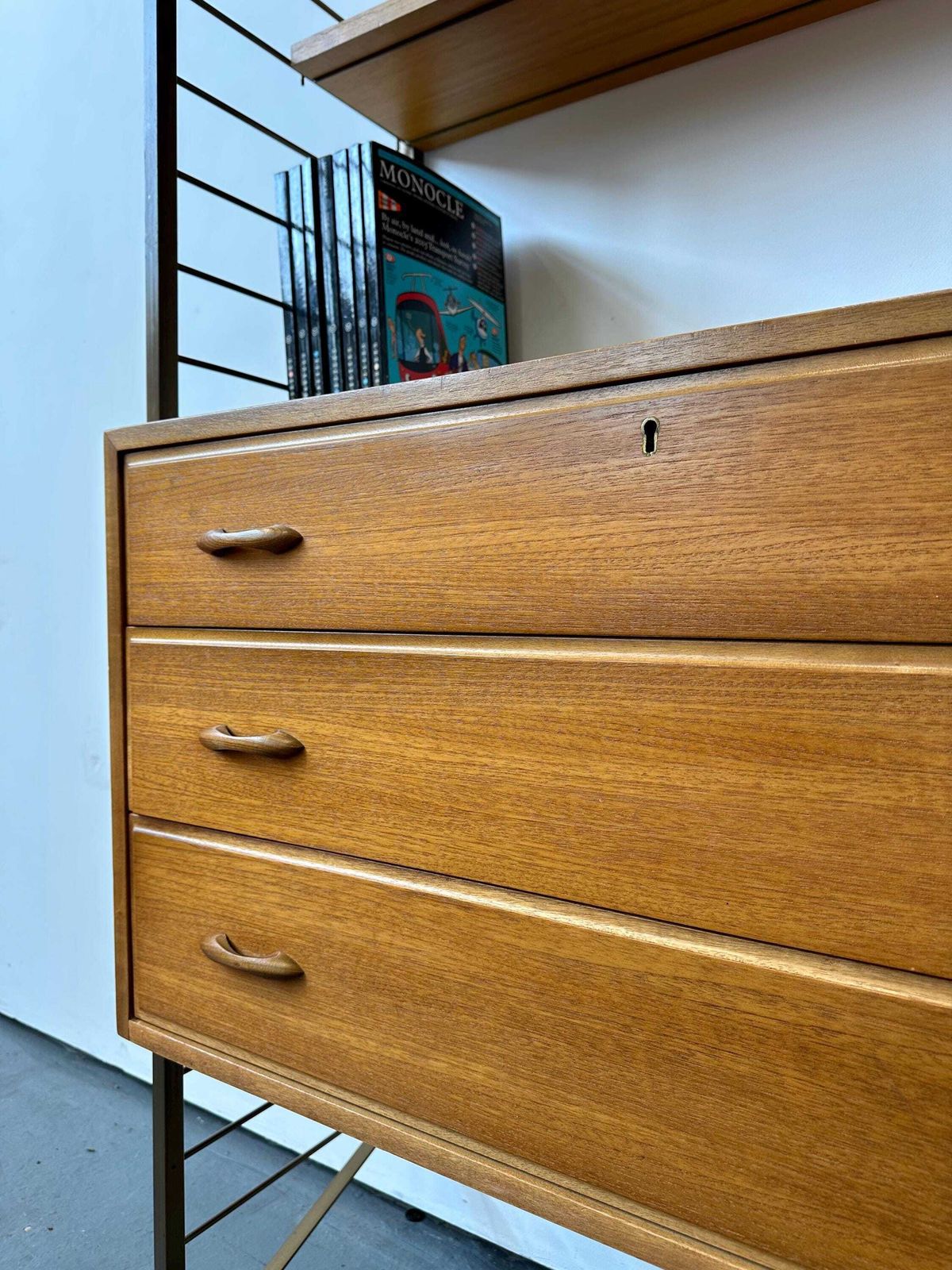 Vintage Ladderax Teak Shelving Bookcase Unit. Danish Retro Mid Century photo Furniture