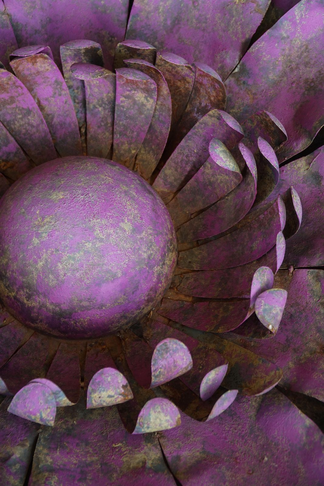 photo buy Large Sculptural Metal Flower Wall Decoration, Belgium, Mid 20th Century, 1960s