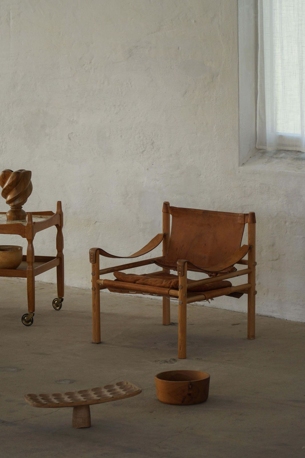 Arne Norell, Pair Of Sirocco Lounge Chairs, Leather & Ash, Ab Aneby, 1960s photo buy