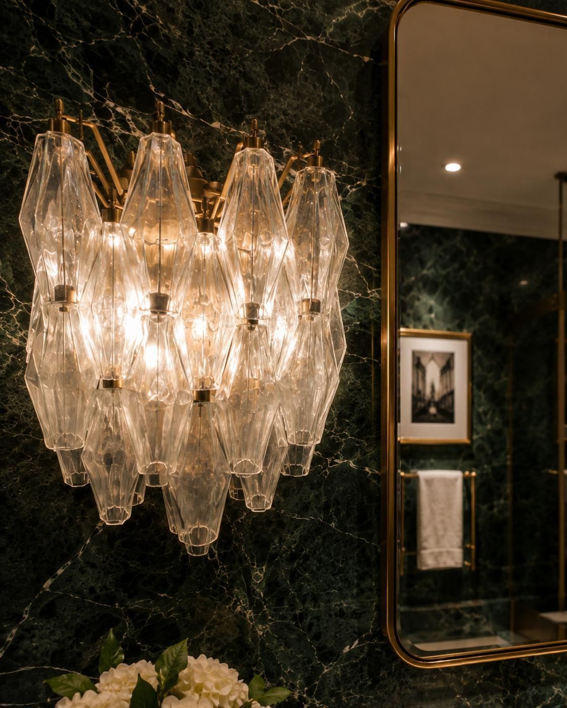 Pair Italian Murano Sconces photo buy