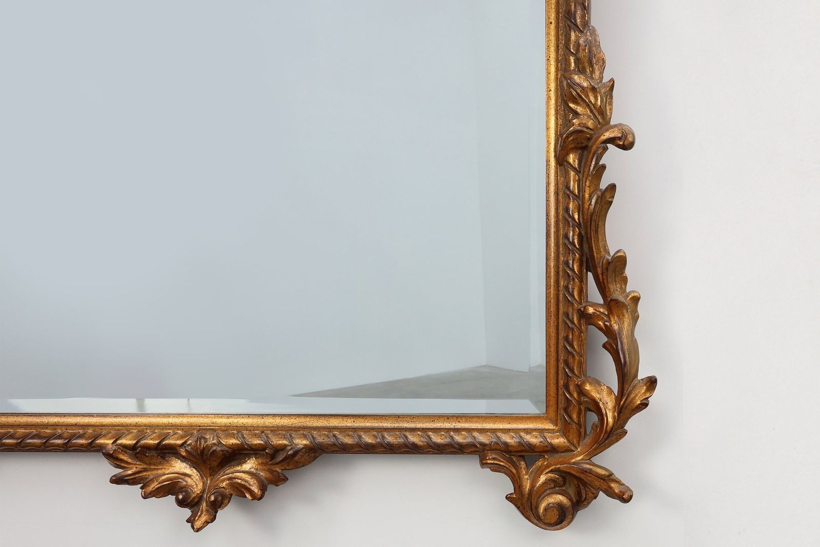 Large 20th Century Baroque Gilt Mirror By Deknudt, Belgium, 1960s photo Home Decor