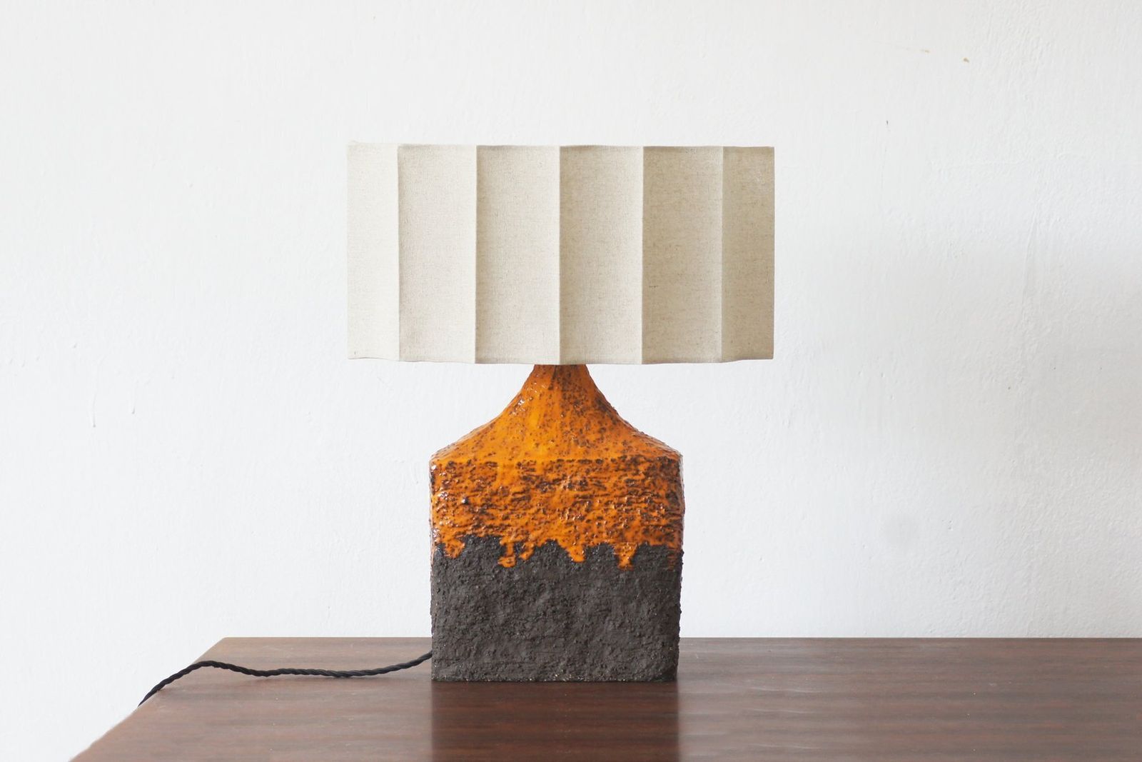 Brutalist Ceramic Lamp, 1970s