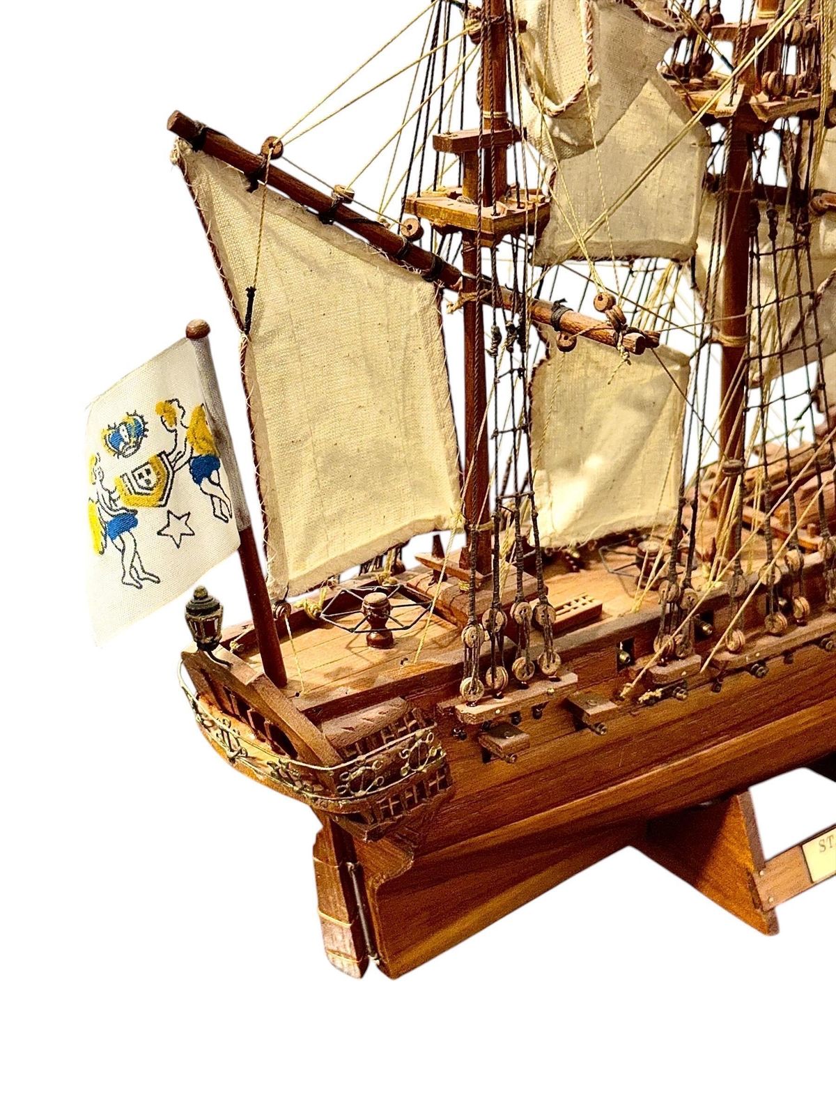 Ship Model Of The St. Géran Frigate, 1737 photo vintage