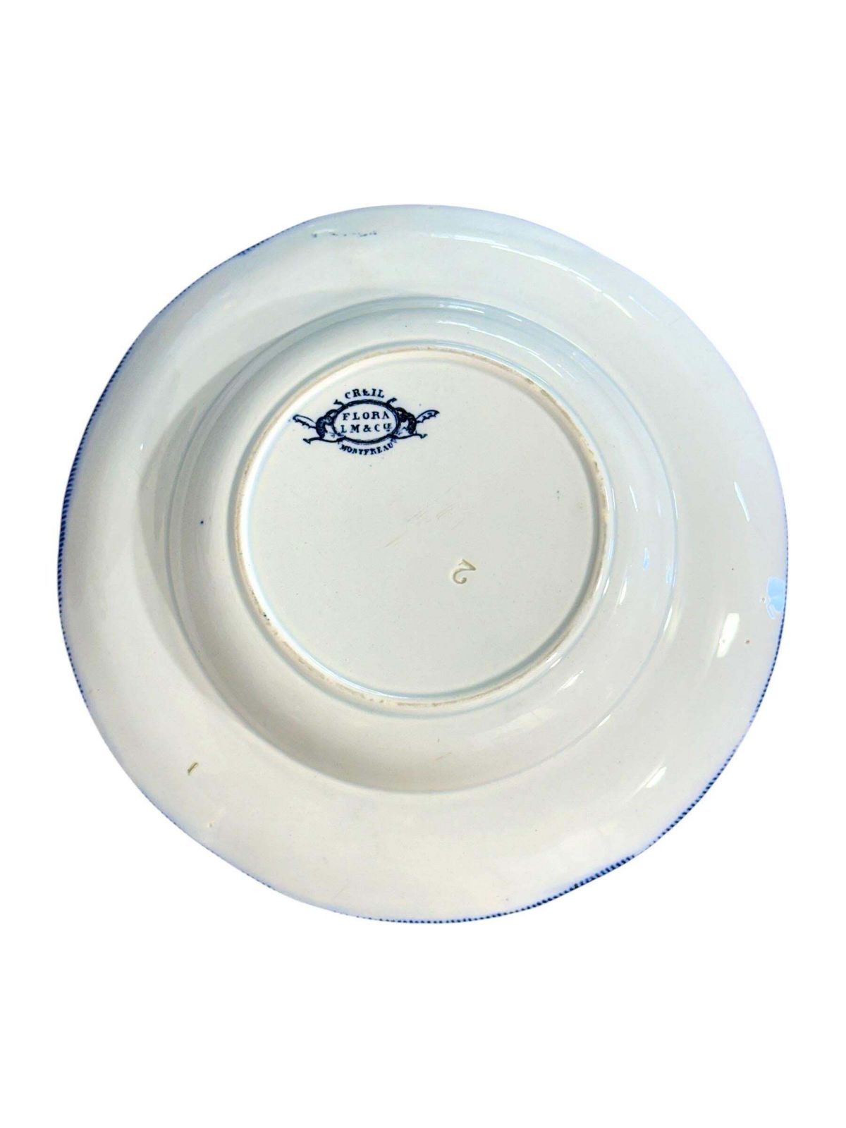 19th Century Creil Montereau Flora White And Blue Faience Tureen And Platters photo 1461.0