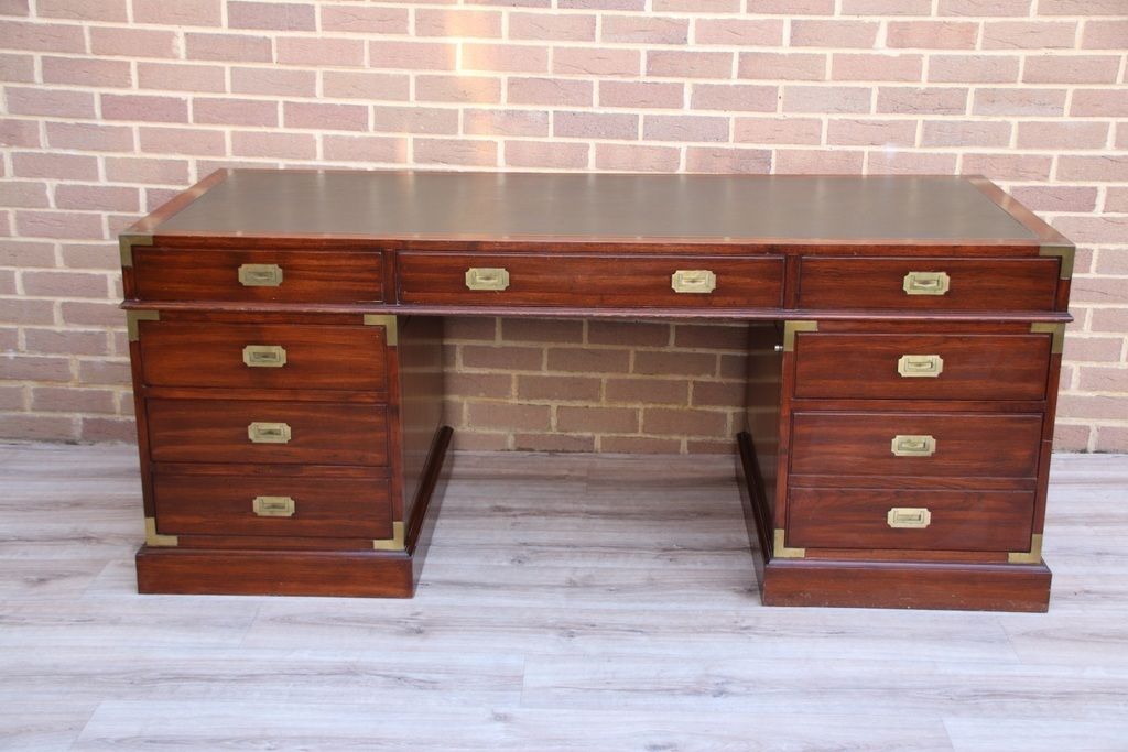 Directors Campaign Pedestal Desk