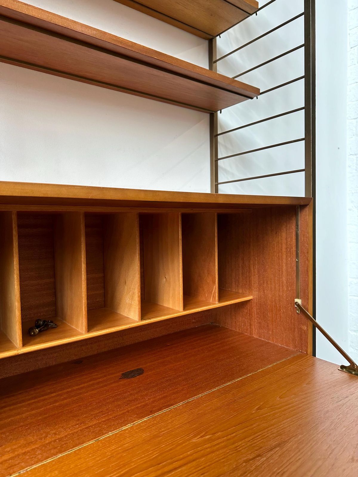 photo furniture Vintage 1960s Ladderax Teak Shelving Bookcase Desk Unit. Danish Retro G Plan Mid Century