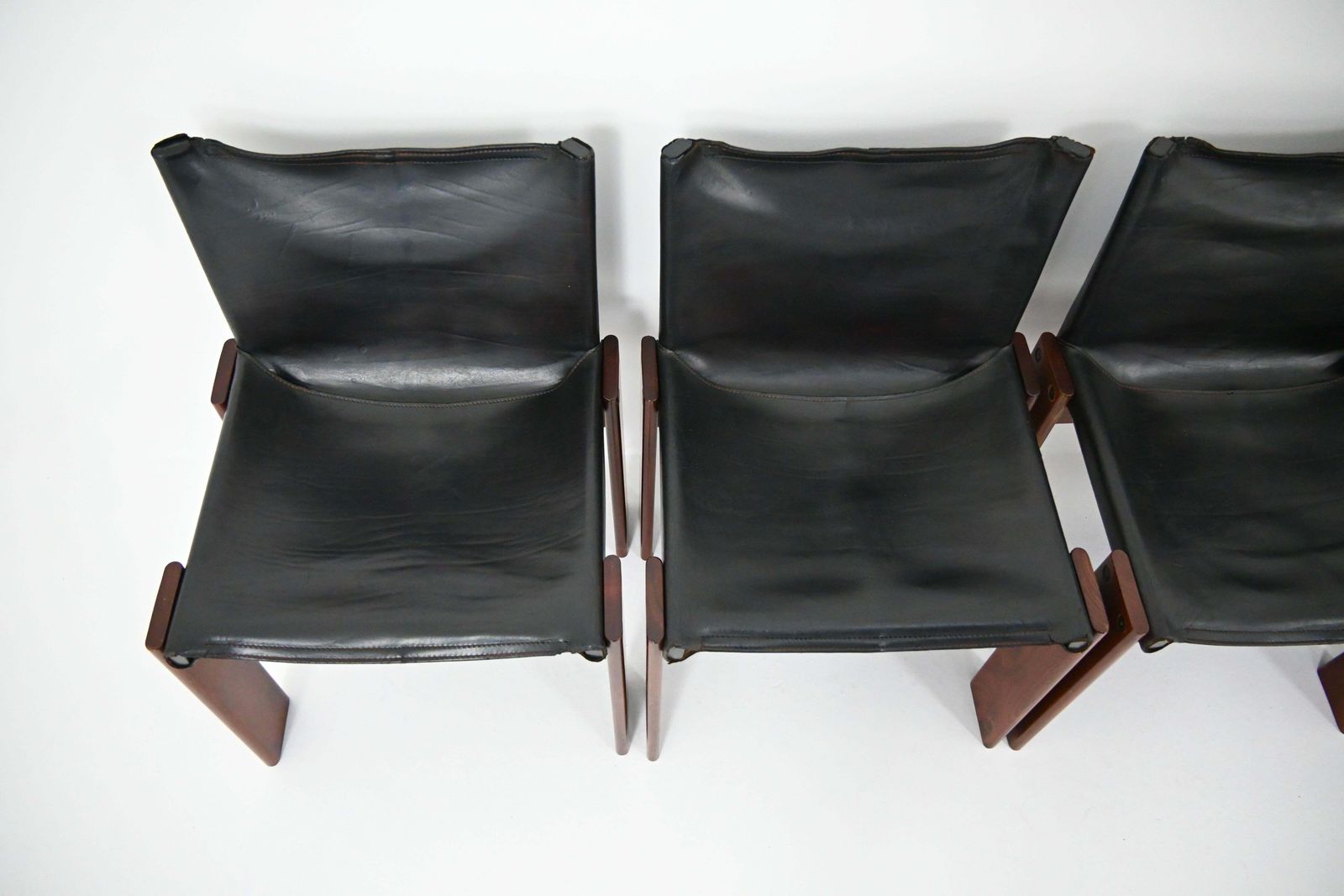 photo furniture Monk Dining Chairs By Afra & Tobia Scarpa For Molteni, 1970s, Set Of 6