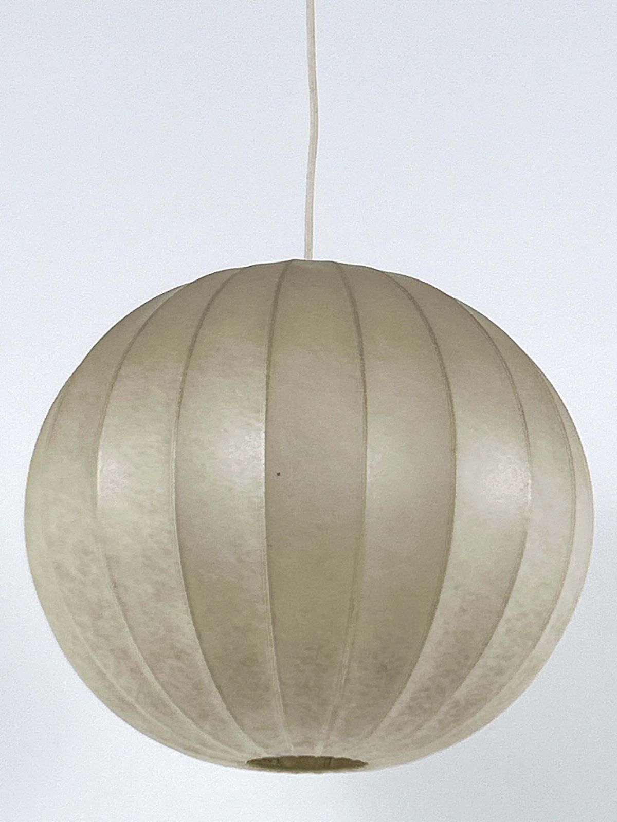 Mid Century Goldkant Globe Cocoon Pendant Lamp Or Hanging Light Germany 1960s photo furniture