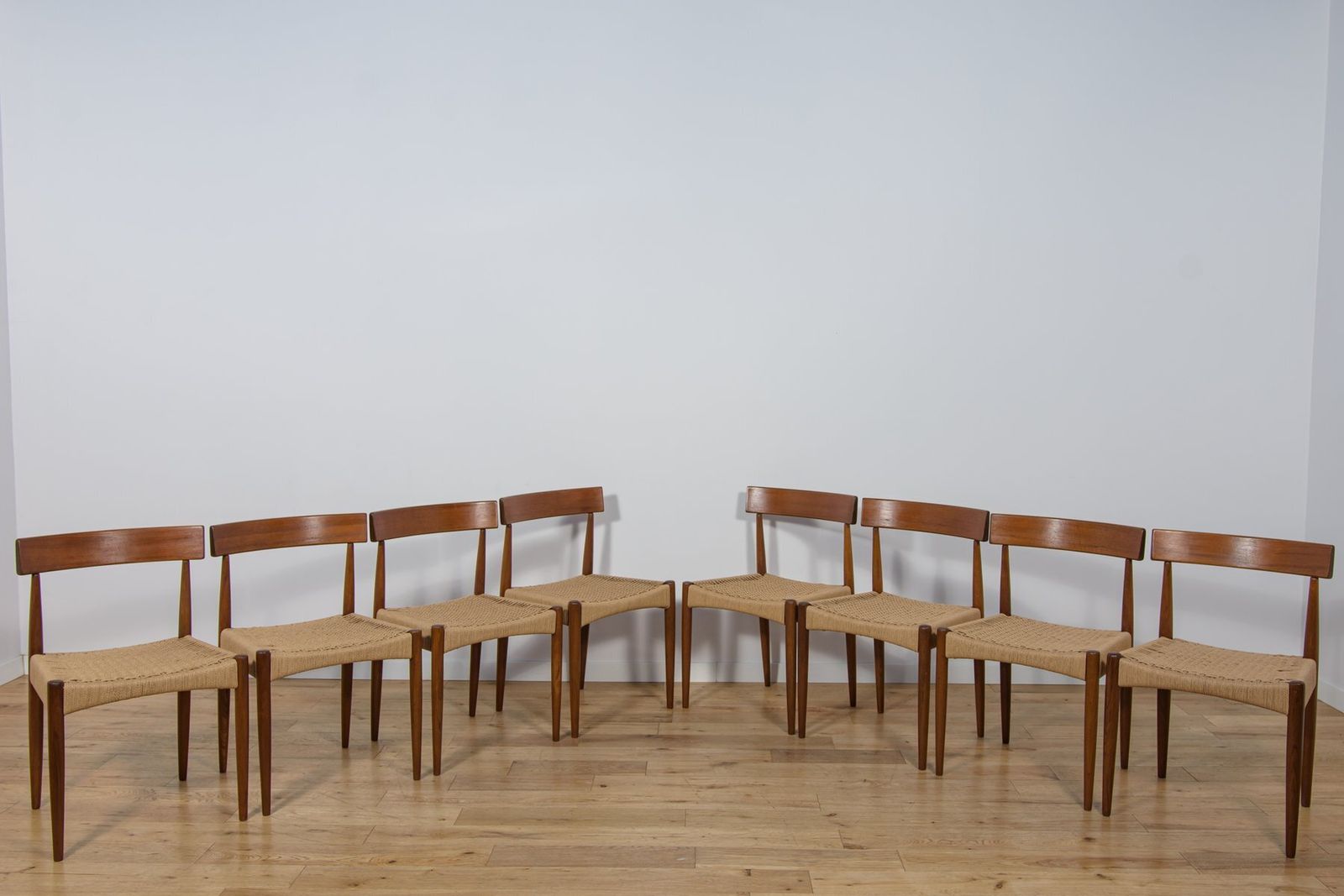 Mid Century Modern Dining Chairs By Arne Hovmand Olsen For Mogens Kold, 1960s, Set Of 8 photo furniture