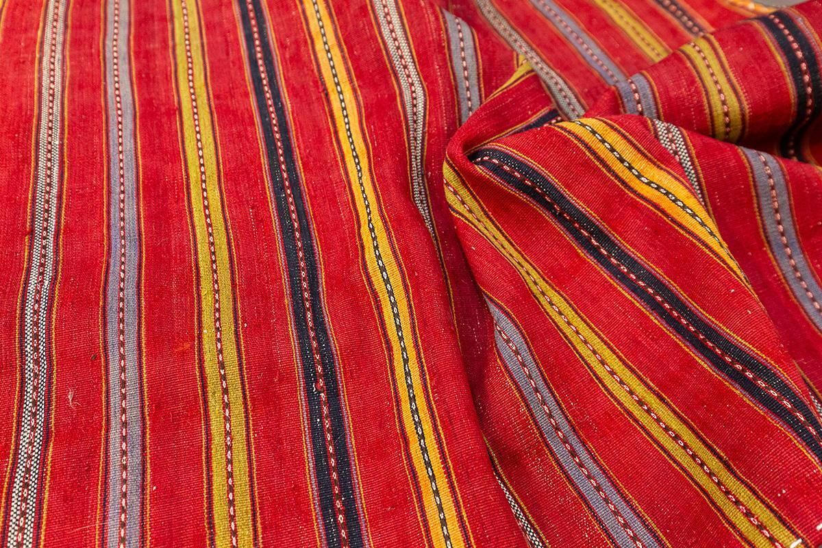 Vintage Kilim Rug Colorful Stripes photo 3104.0