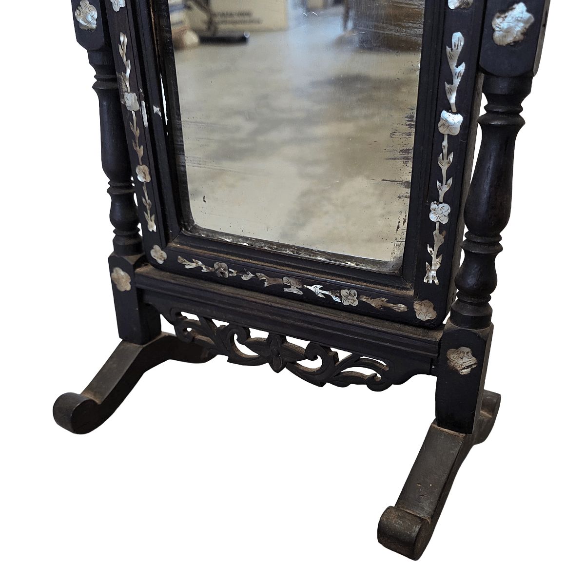 Antique Chinese Psyche Mirror, From The Period 1840 1860. photo for sale