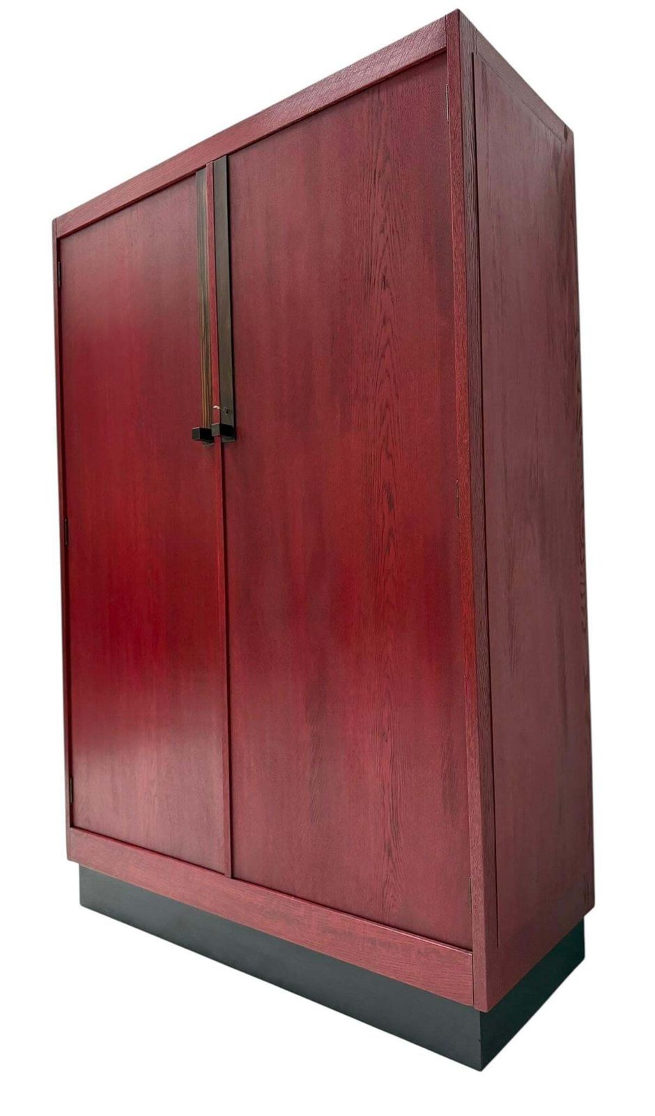 7927.0 Art Deco Armoire By A.H. Jansen, Red Stained Oak, Dutch Design, 1920s photo