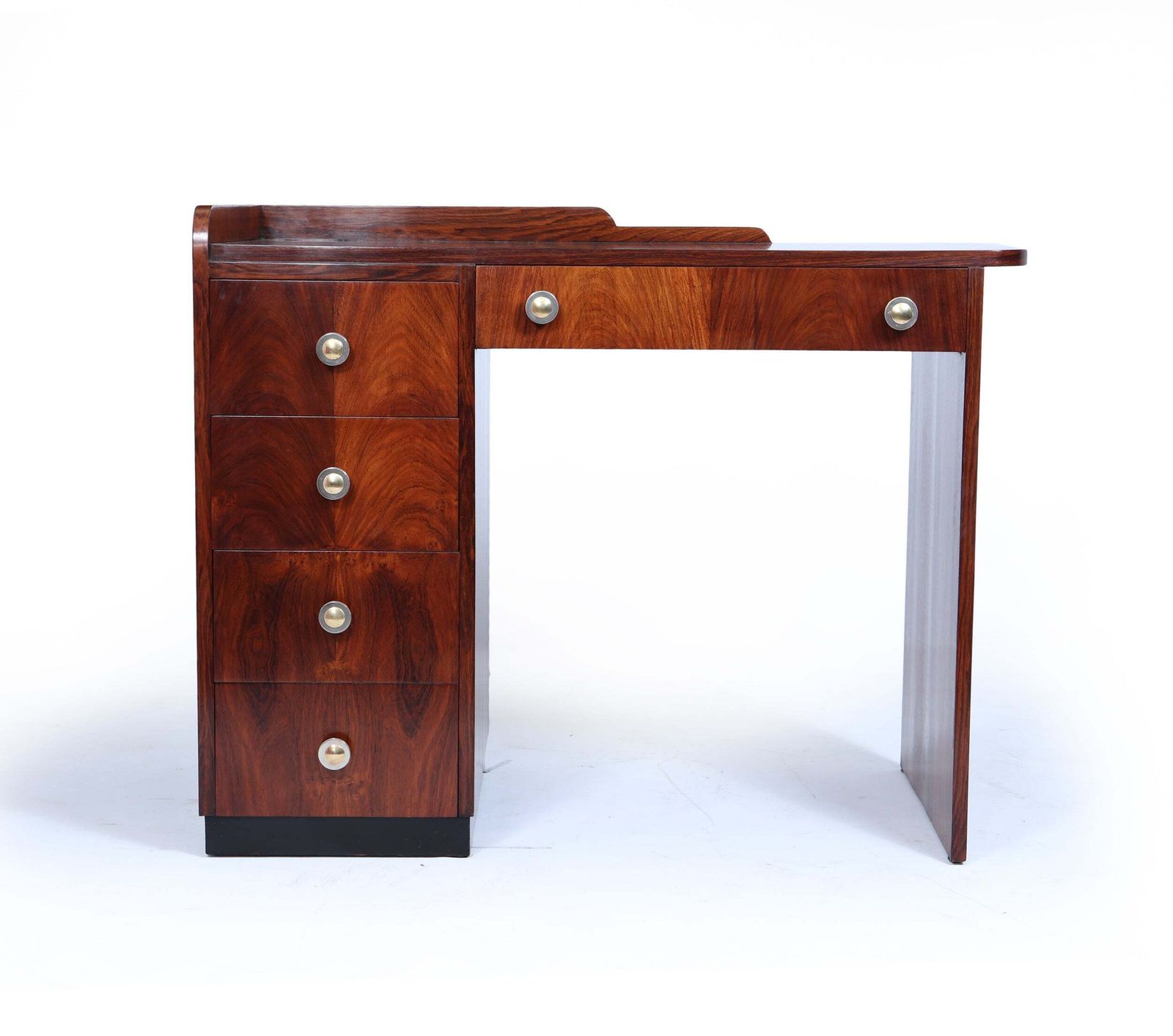 French Art Deco Single Pedestal Desk photo furniture