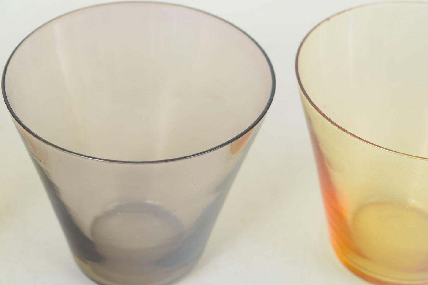 Kaj Franck For Nuutajärvi Notsjö. Set Of Three Small “Kimara” Glasses. Mod. 2744 photo for sale