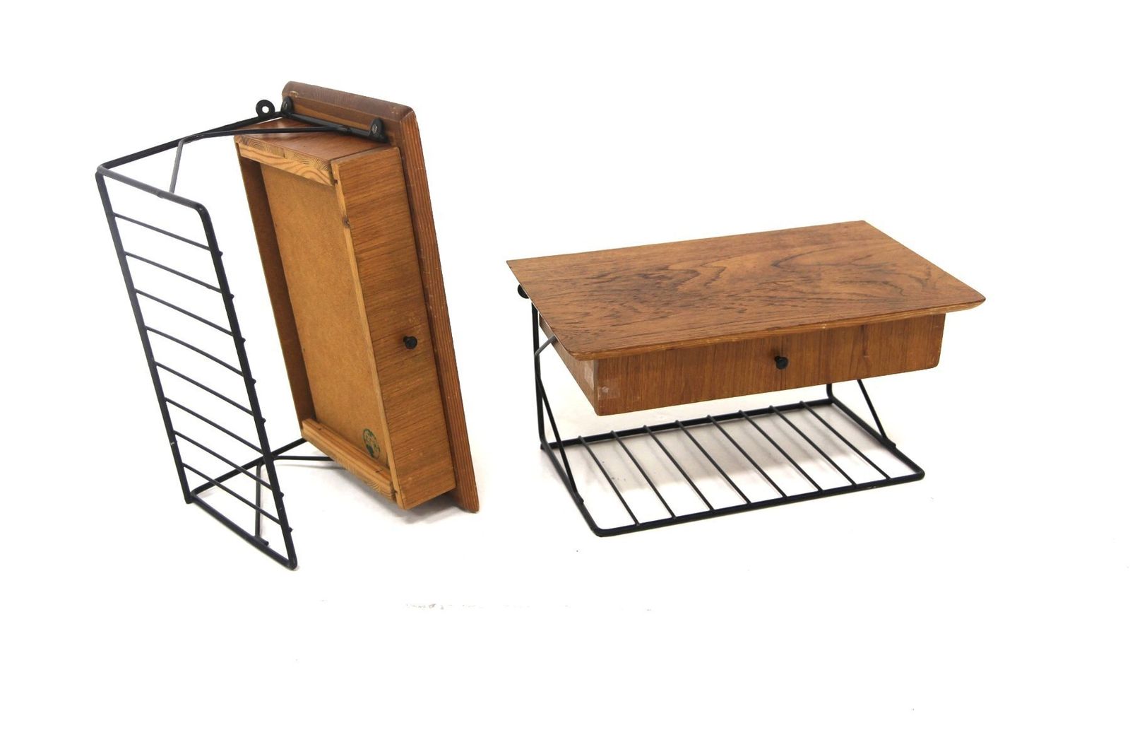 Teak Wall Shelves, Sweden, 1950, Set Of 2 photo furniture
