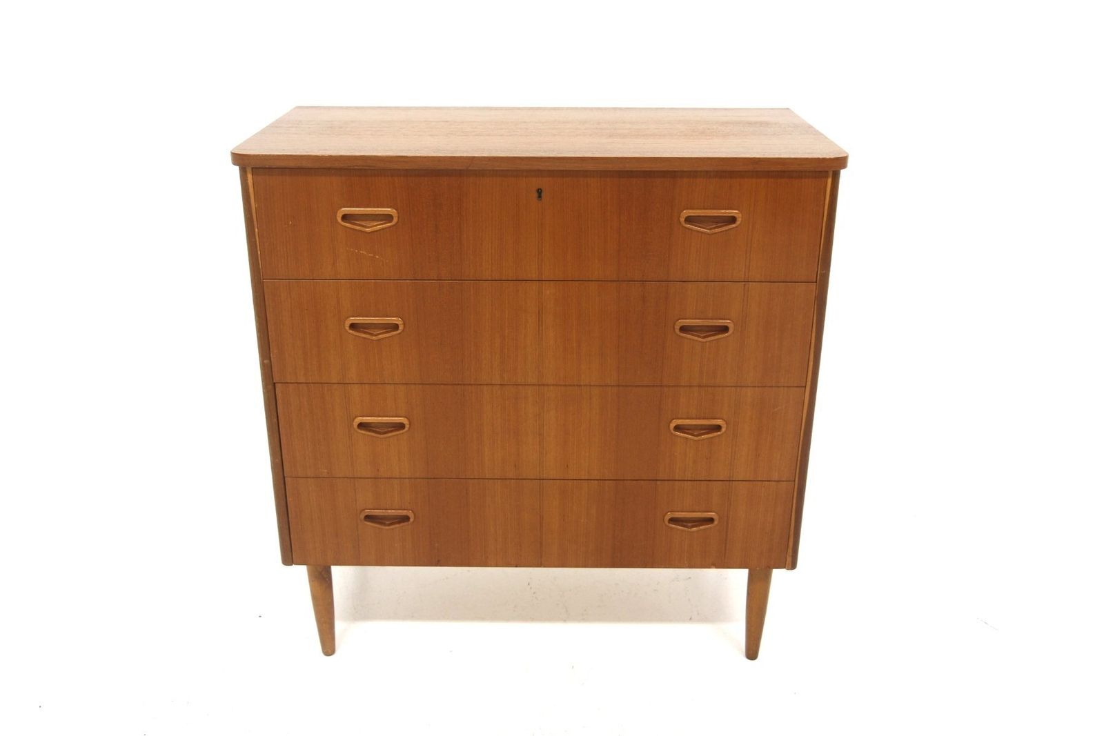 Scandinavian Teak Chest Of Drawers, Sweden, 1960s photo for sale