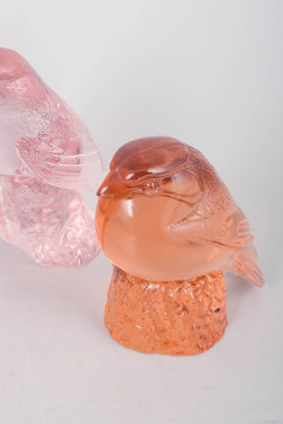 Paul Hoff, Kosta Boda. Ensemble de cinq figurines d'oiseaux en verre artistique pour WMF. Années 1980 photo for sale
