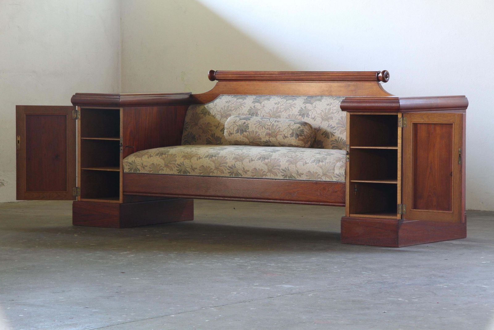 photo buy Vintage Oak Sofa / Couch, Antique Empire Danish Craftmanship 1880 1910s