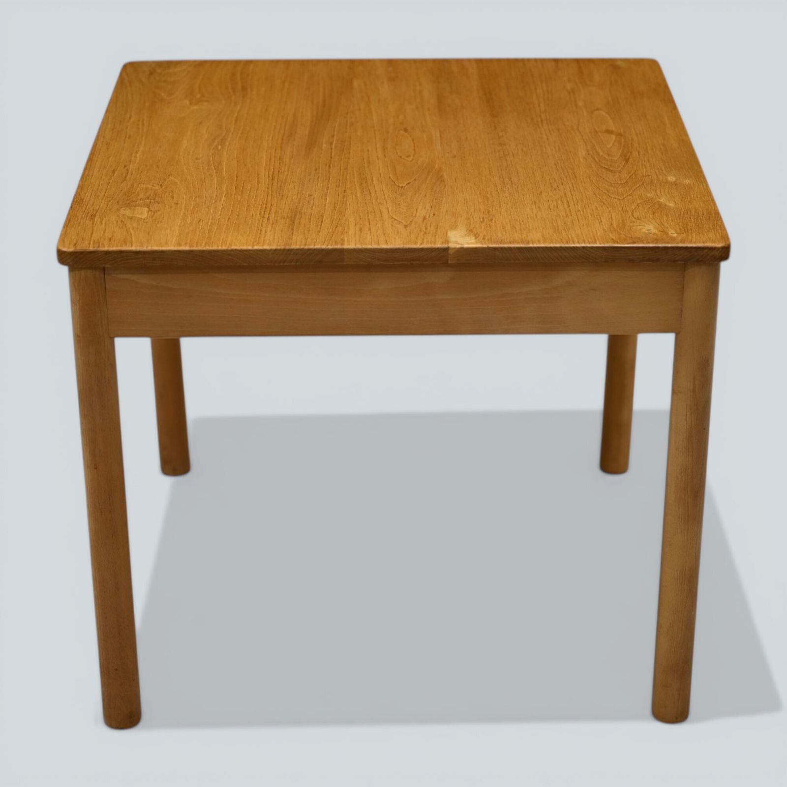 Ercol Side Coffee Supper Table Square Vintage Light Finish Free Uk Delivery photo vintage