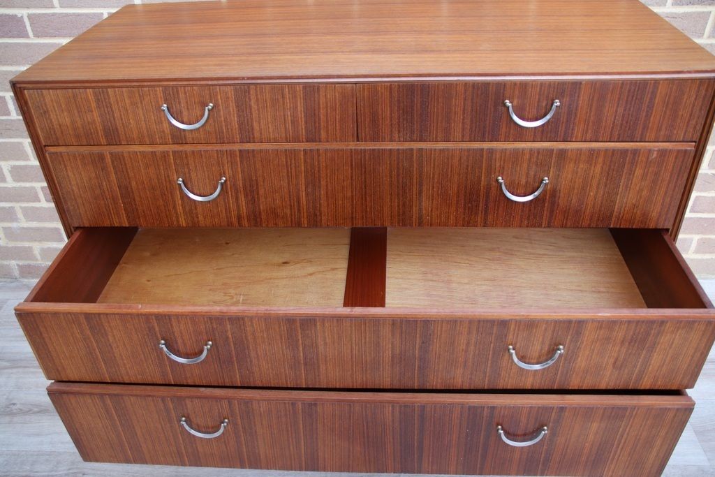 photo vintage Meredew Mid Century Teak Wood Chest Of Drawers