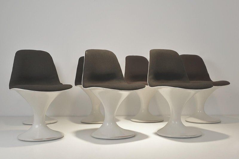 Swivel Chairs By Markus Farner + Walter Grunder For Vitra, 1965, Set Of 7 photo Furniture