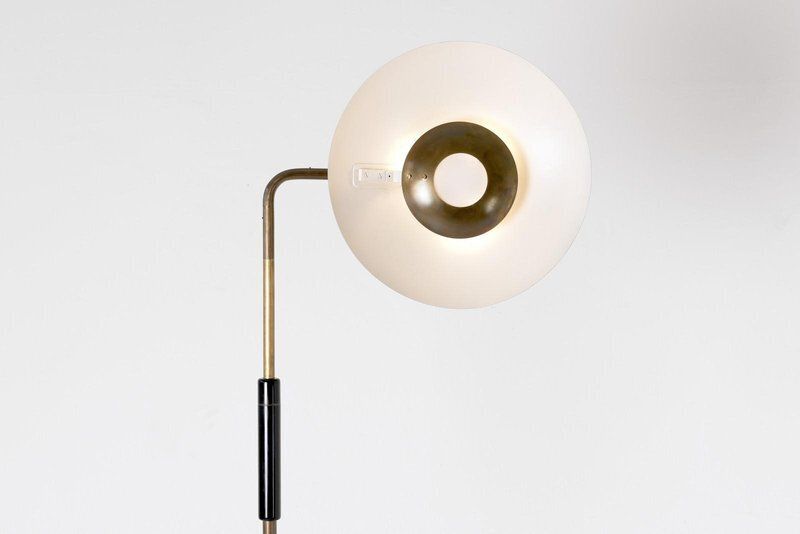 Monumental Floor Lamp By Pavel Smethana, Czechoslovakia, 1930 photo Lighting
