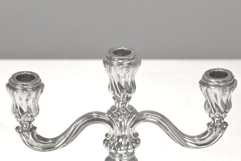 photo furniture Silver 830/1000 Chandeliers, Germany, 1935, Set Of 2