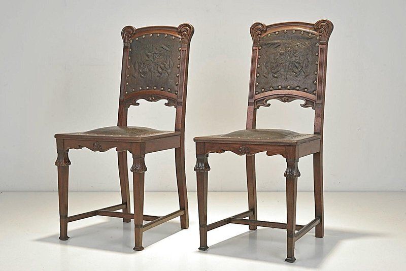 Art Nouveau Chairs, Germany, 1908, Set Of 2