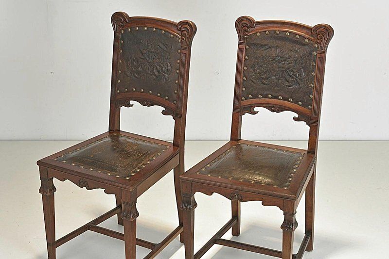 photo furniture Art Nouveau Chairs, Germany, 1908, Set Of 2