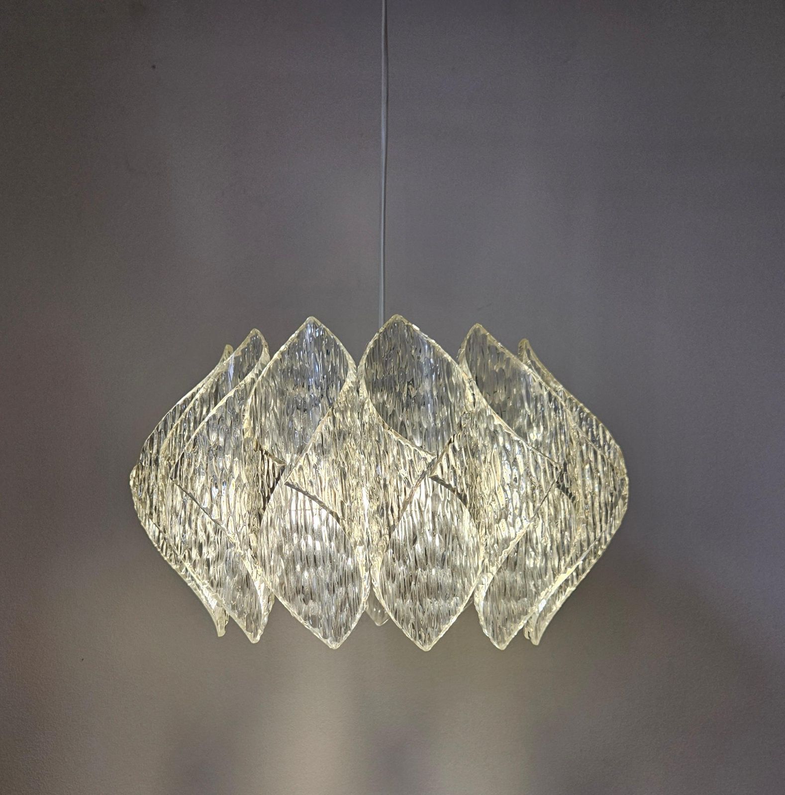 Verlichting Zeldzame mid-century hanglamp, Duitsland, jaren 1970 photo