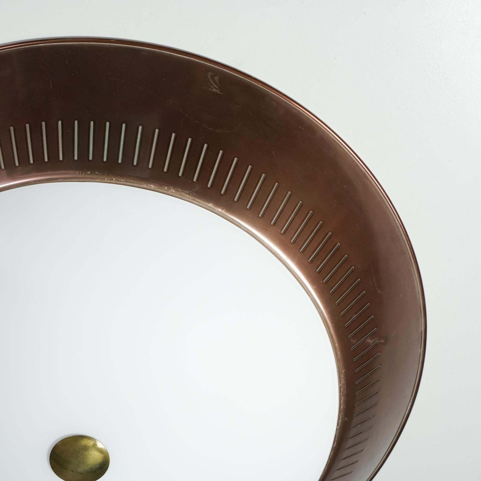Scandinavian Modern Flush Mount, Lisa Johansson Pape, Orno Oy, 1950/1960s photo for sale