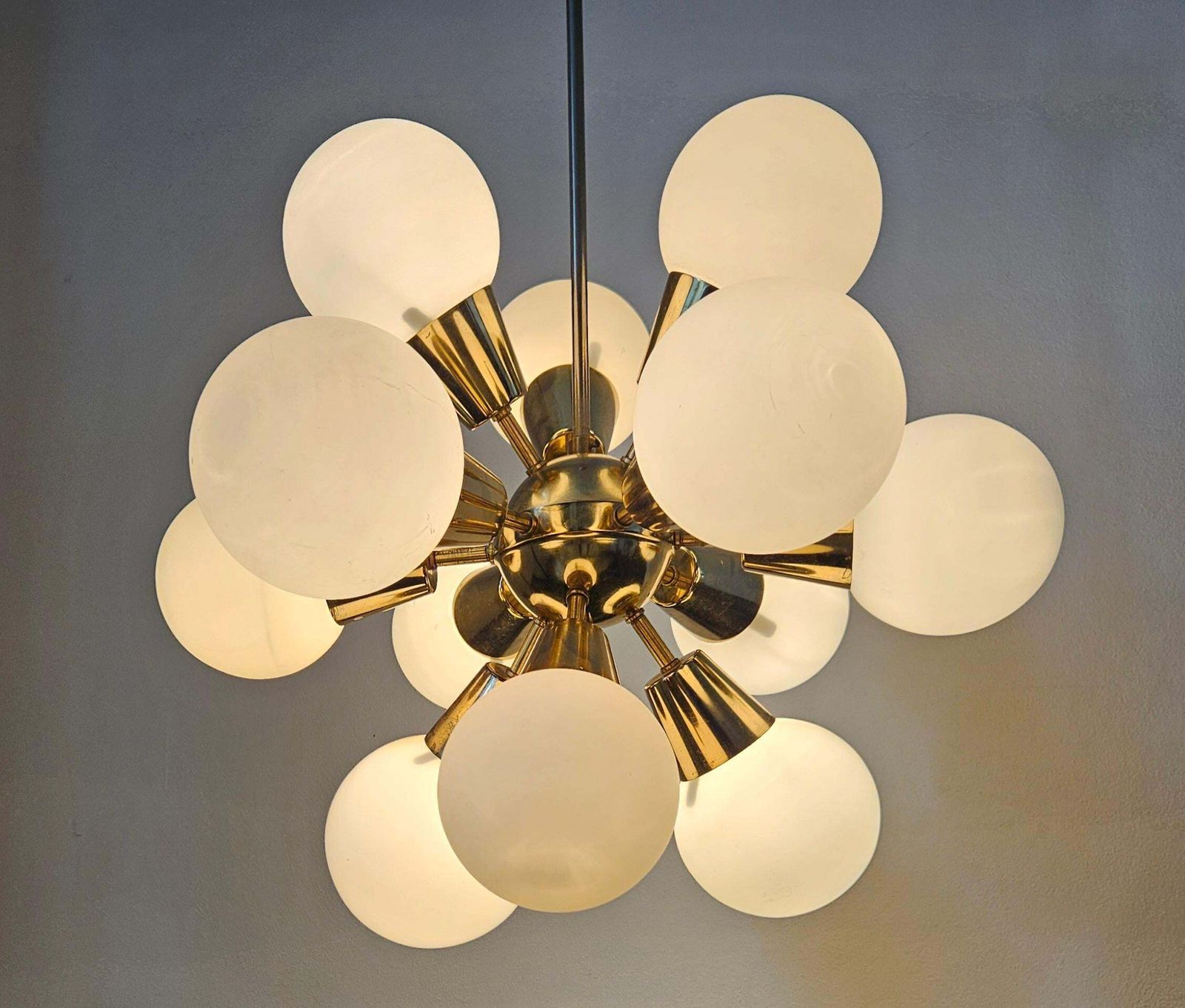 photo vinterior Rare Midcentury Chandelier Sputnik, Kamenicky Senov, 1970s