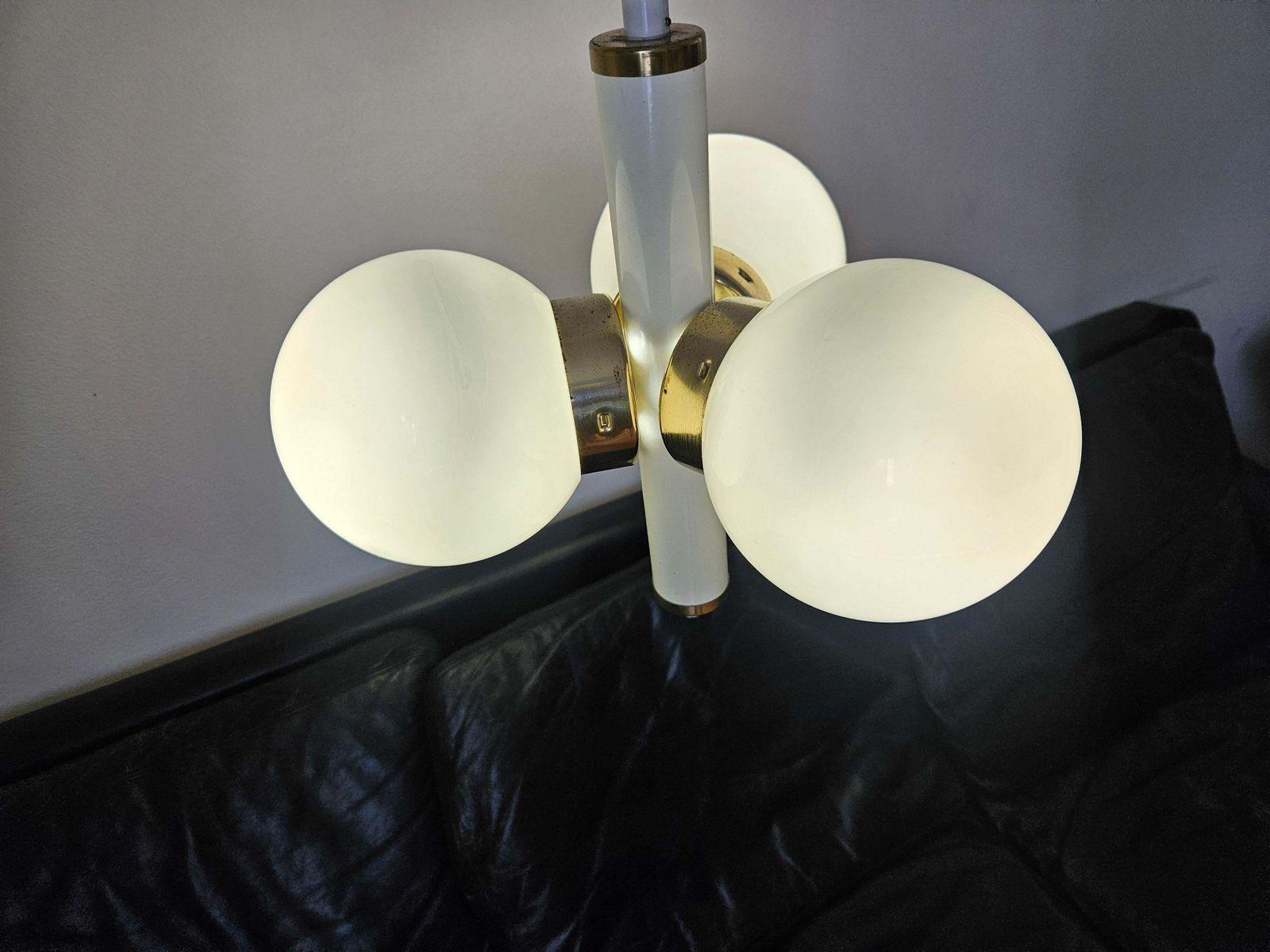 Luminaires Rare lustre Sputnik Space Age mid-century, Italie, années 1970 photo