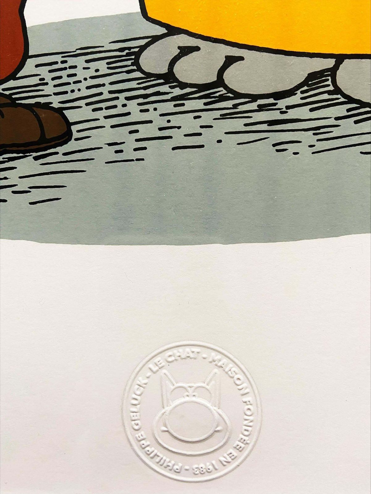 Le Chat And Tintin   Philippe Geluck photo Art