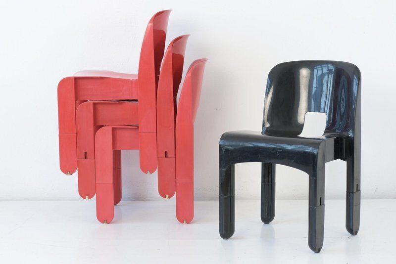 Stacking Chairs By Joe Colombo For Kartell, Italy, 1965, Set Of 2