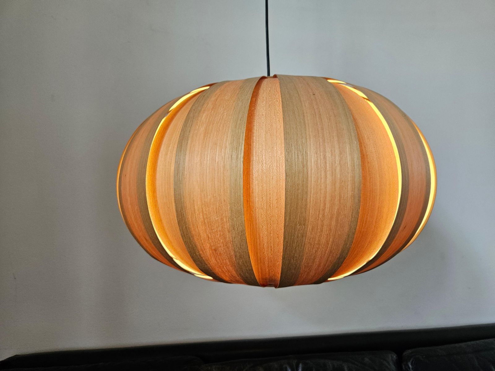 photo for sale Grote fineren zeldzame mid-century hanglamp, Denemarken, jaren 1960