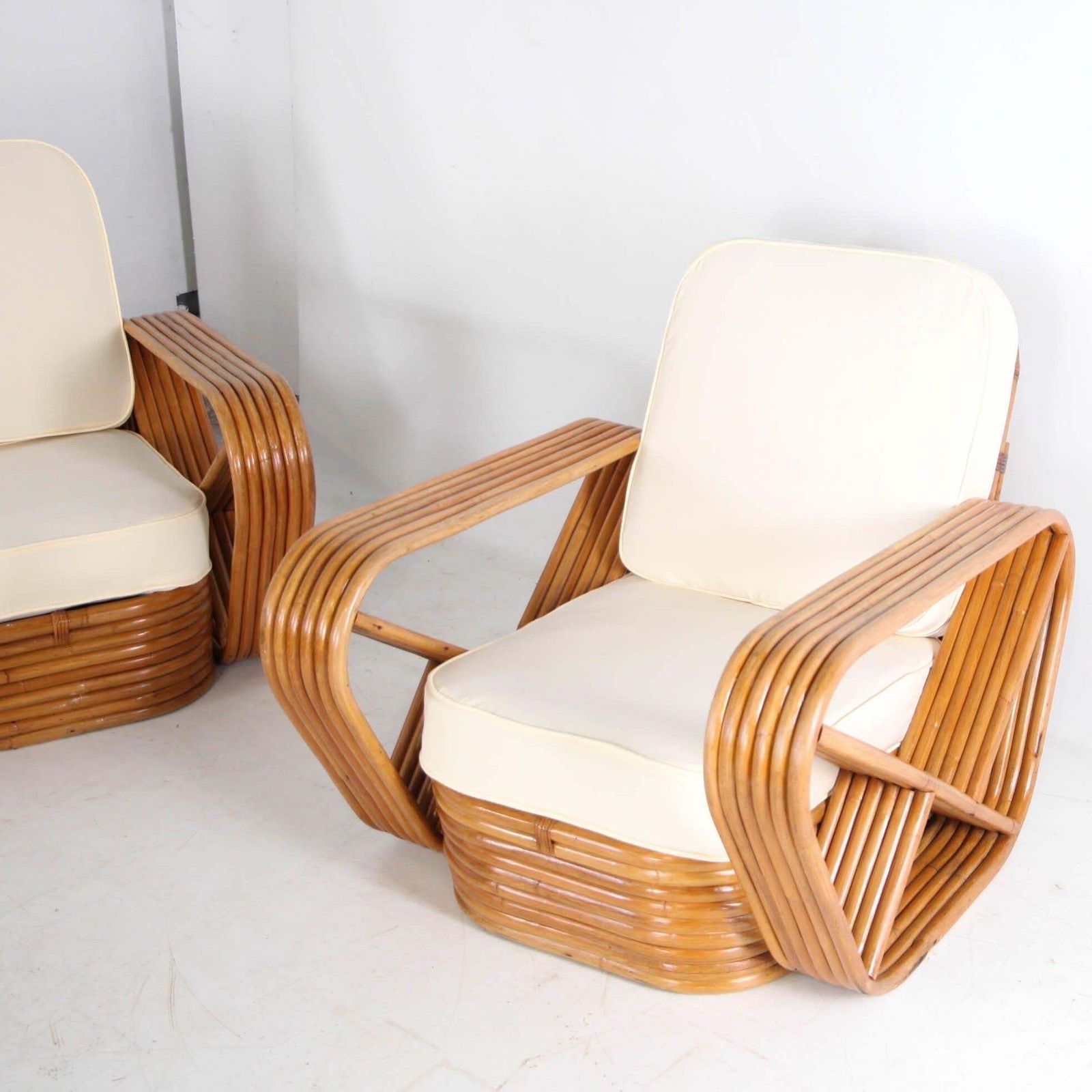 Exceptional Paul Frankl Rattan Living Room Set photo furniture