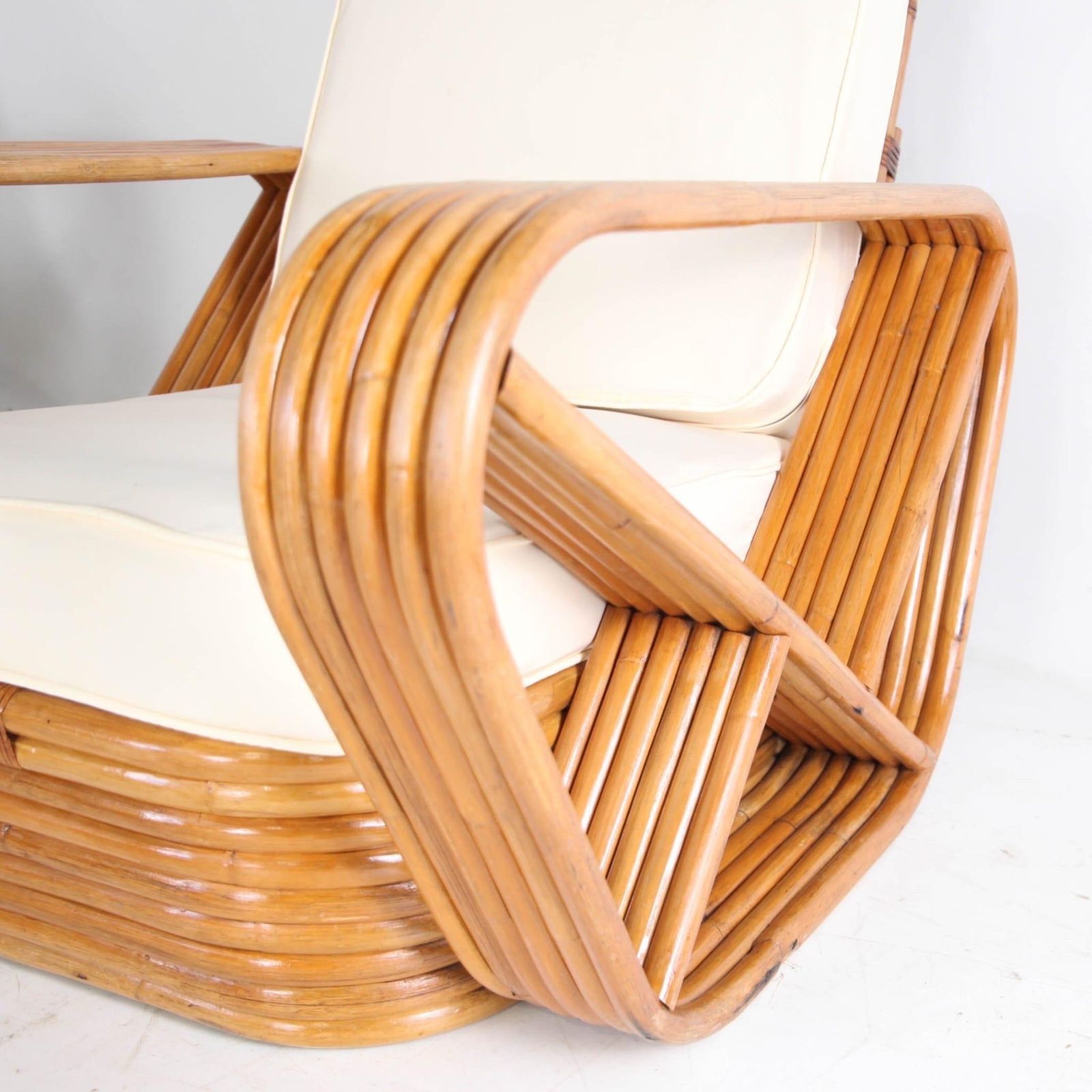 photo for sale Exceptional Paul Frankl Rattan Living Room Set