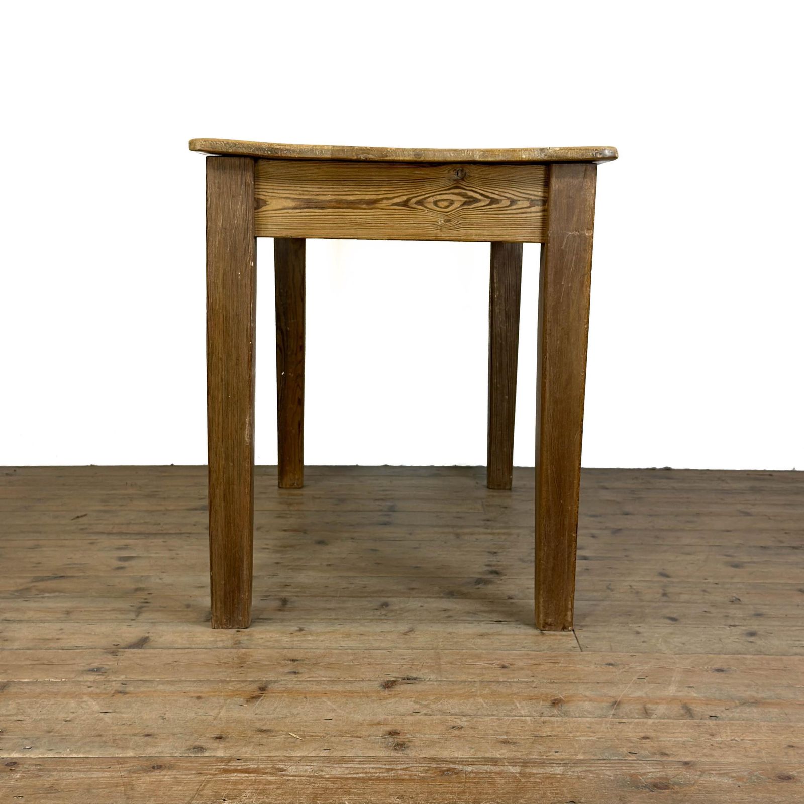 Antique Rustic Wooden Farmhouse Kitchen Table | Kitchen Table | Antique Dining Table | Antique Pine Tables photo Furniture