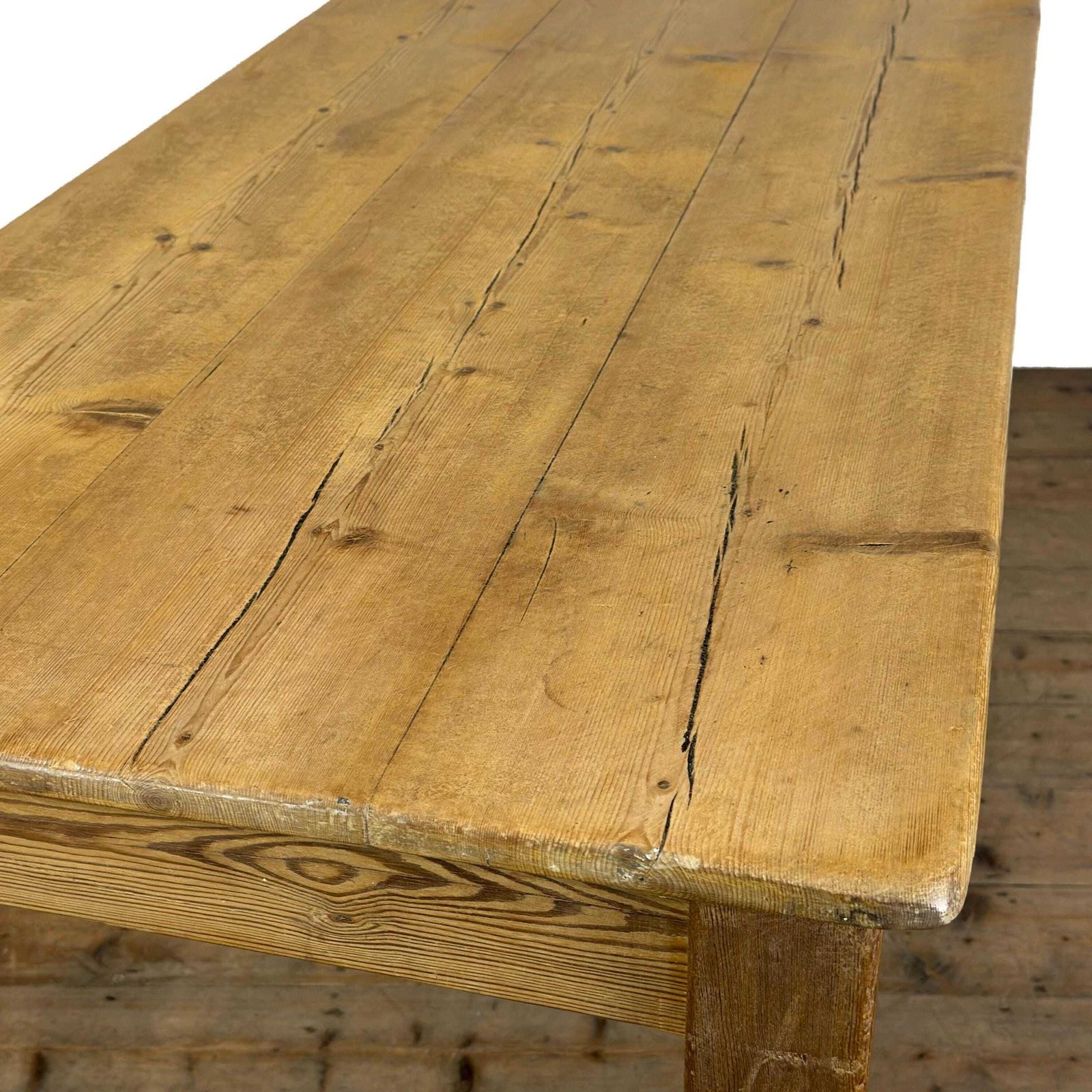 photo furniture Antique Rustic Wooden Farmhouse Kitchen Table | Kitchen Table | Antique Dining Table | Antique Pine Tables