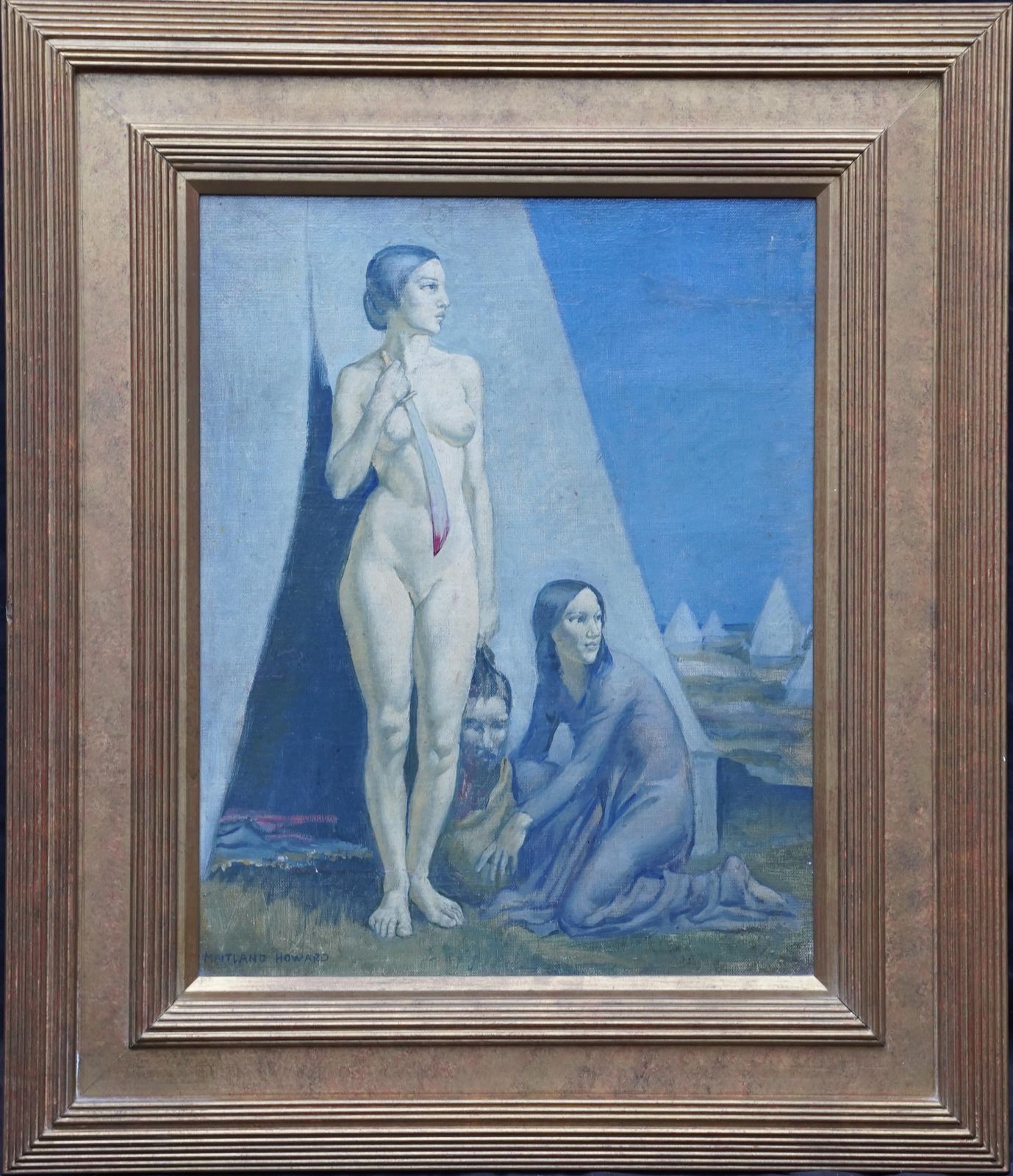 Art Judith   British 1929 Exh. Post Impressionist Art Oil Painting photo