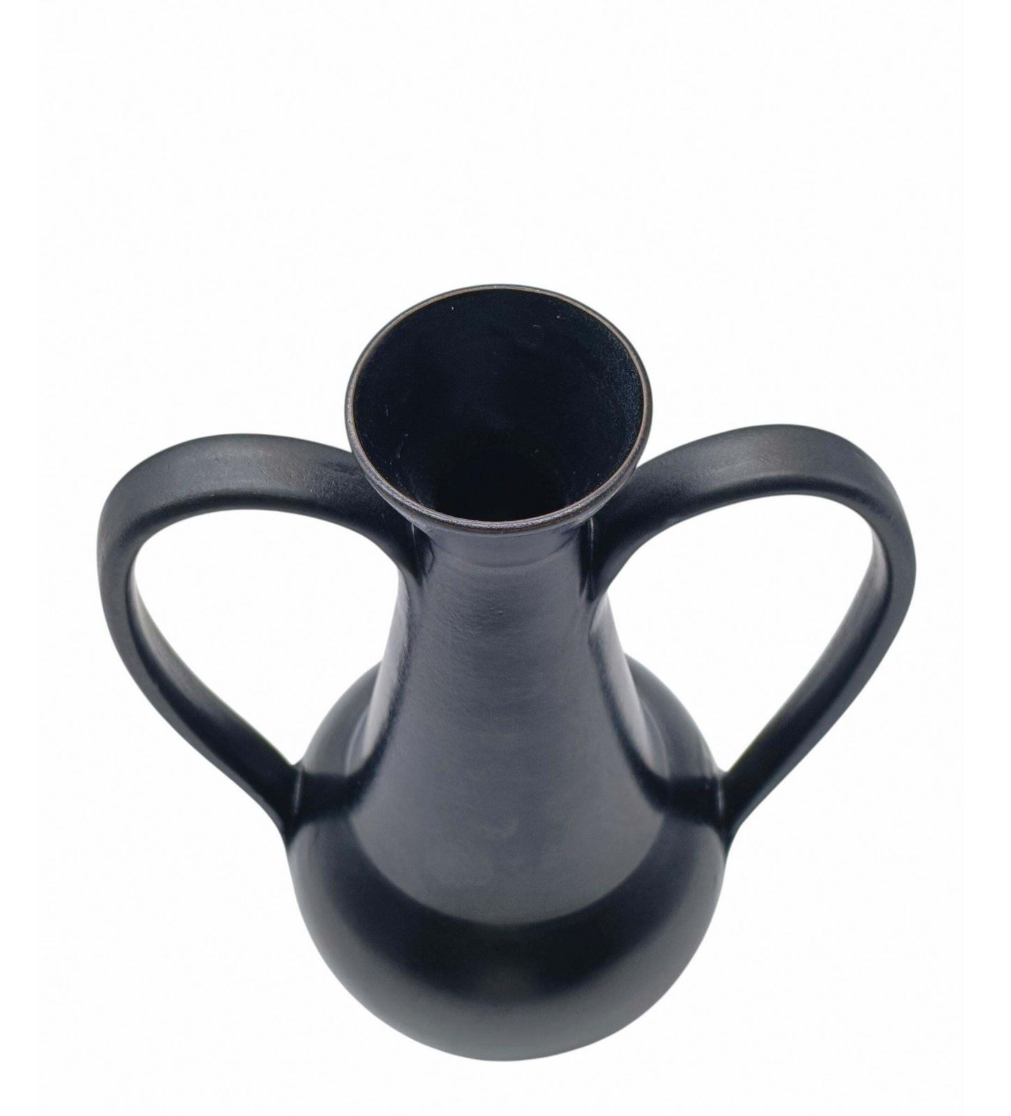 Gio Ponti For Costantino Vase In Black Bucchero Ceramic, Italy 1997 photo 2290.0