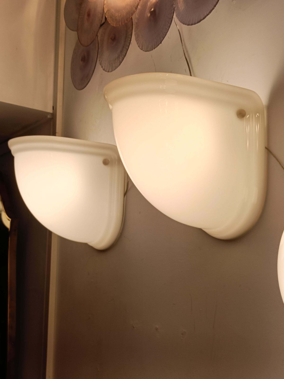 Rodolfo Bonetto For Guzzini Pair Of "Ventaglio" Wall Lamps, Italy1970s photo buy