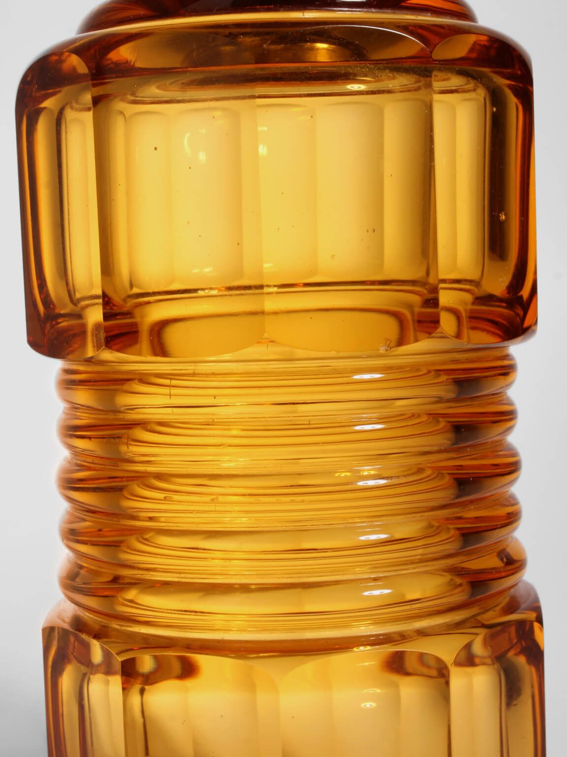 Art Deco Amber Glass Decanter 250ml, 1930s photo furniture